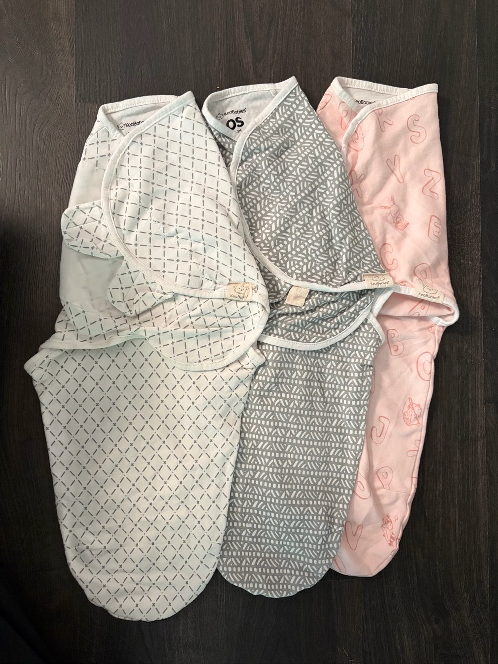 2/$20❤️- BABY | set of 3 KeaBabies swaddles 0-3 month
